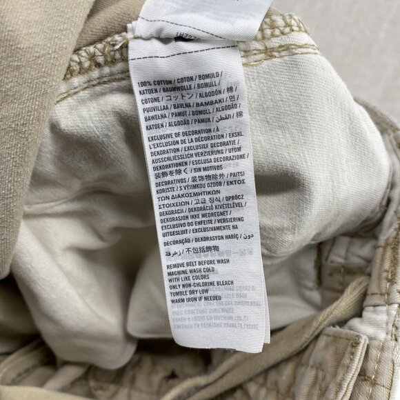 Abercrombie Fitch Shorts 30 Cargo Distressed Heavy Y2K Button Drawstring - Picture 9 of 13